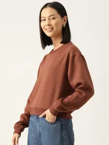 Rue Collection Solid Sweatshirt