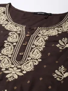 SHOWOFF Floral Printed Straight Kurti