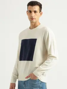 United Colors of Benetton Colourblocked Round Neck Woollen Pullover