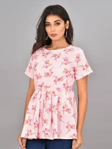 KALINI Floral Printed A-Line Top