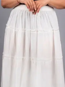 KALINI Flared Maxi Skirt