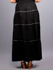 KALINI Flared Maxi Skirt