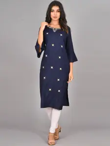 KALINI Floral Embroidered Flared Sleeves Kurta
