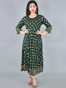 KALINI Ethnic Motifs Printed Fit & Flare Ethnic Dress