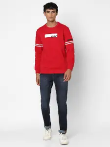 SPYKAR Typography Printed Cotton Sweatshirt