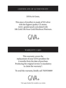 GIVA Ruby Sparkle 925 Sterling Silver Rhodium Plated Adjustable Toe Rings