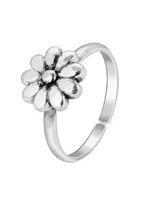 GIVA Rhodium Plated Adjustable 925 Sterling Silver Toe Rings