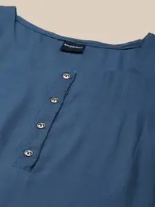 SHOWOFF Round Neck Straight Kurta