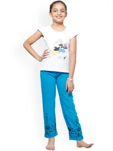 BAESD Girls Pack Of 3 Printed Pure Cotton Lounge Pants