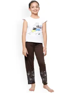 BAESD Girls Pack Of 4 Printed Pure Cotton Lounge Pants