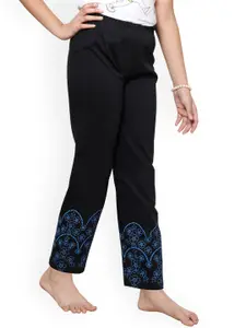 BAESD Girls Pack Of 5 Pure Cotton Bottom Printed Lounge Pants