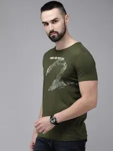 SPYKAR Brand Logo Printed Slim Fit Casual T-shirt