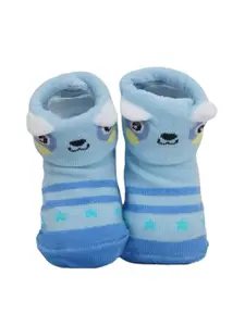 Yellow Bee Infant Boys Pack Of 3 Patterned Ankle-Length Anti-Skid Socks