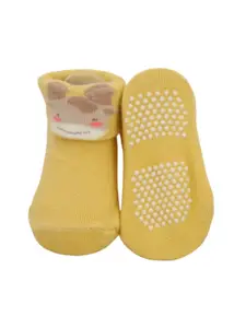 Yellow Bee Infant Boys Pack Of 2 Patterned Cotton Ankle Socks
