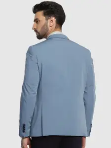 Blackberrys Men Formal Blue Solid TechPro Blazer