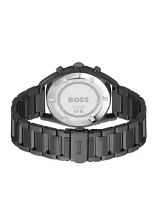 BOSS Men Brass Dial & Stainless Steel Straps Analogue Chronograph Watch 1514095