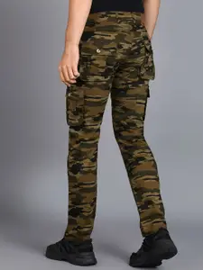 Urbano Fashion Men Mid Top Camouflage Printed Regular Fit Plain Cargos