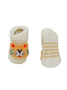 Yellow Bee Infants Boys Pack Of 2 Patterned Cotton Ankle Length Socks