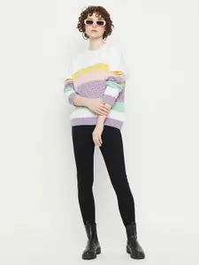 KASMA Self Design Woollen Pullover