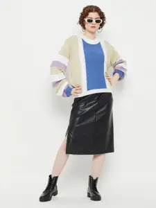 KASMA Colourblocked Woollen Pullover