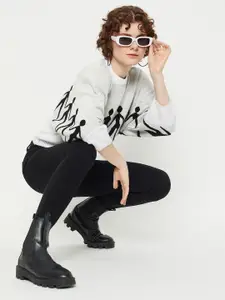 KASMA Quirky Printed Woollen Pullover