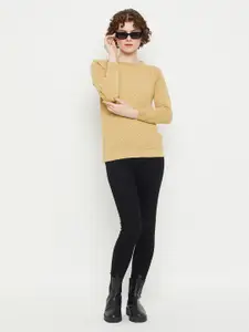 KASMA Cable Knit Wool Pullover Sweater