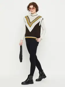 KASMA Colourblocked Woollen Sweater Vest