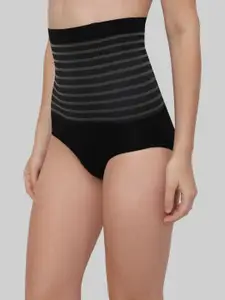 PLUMBURY Patterned Seamless Stretchable High Waist Tummy Shapewear