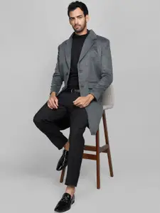 Dlanxa Men Single-Breasted Wool Overcoat