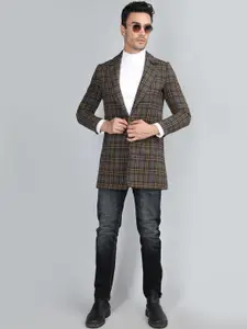 Dlanxa Checked Single Breasted Overcoat