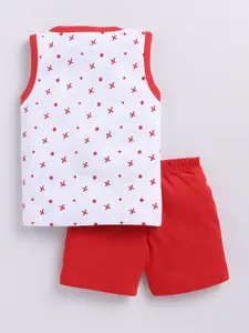 Toonyport Pack of 2 Boys Printed Pure Cotton T-shirt with Shorts