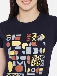 BAESD Pack Of 2 Typography Printed Cotton T-shirt