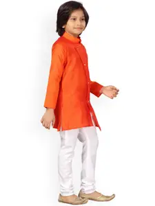 BAESD Boys Pure Cotton Kurta With Churidar
