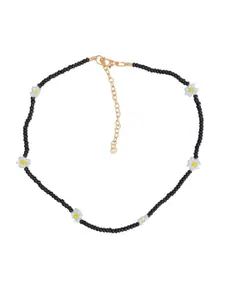 Crunchy Fashion Gold-Plated Artificial Beads Necklace