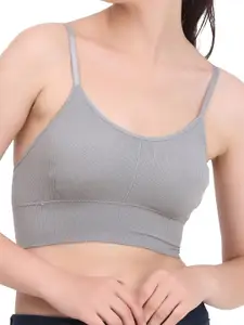 MYSHA Pack Of 3 Full Coverage Lightly Padded Seamless Workout Bra With All Day Comfort