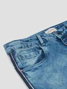 Gini and Jony Girls Mid Rise Clean Look Heavy Fade Cotton Jeans