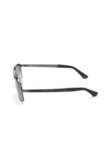 Police Men Rectangular Sunglasses with UV Protected Lens SPLB43K608H5SG