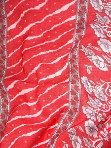 KALINI Leheriya Printed Art Silk Unstitched Dress Material