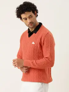 Monte Carlo Men Orange Woollen Pullover