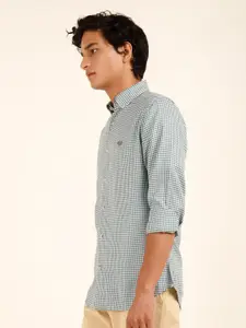 Andamen Micro Checks Premium Slim Fit Cotton Casual Shirt