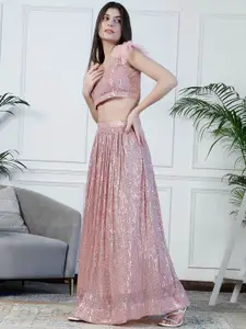 NEUDIS Embellished Flared Maxi Skirt