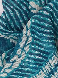 KALINI Leheriya Printed Art Silk Unstitched Dress Material