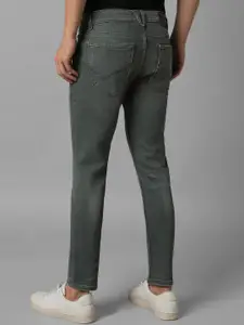 Louis Philippe Jeans Men Mid Rise Mildly Distressed Slim Fit Stretchable Jeans