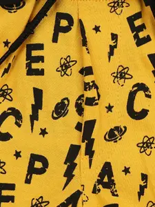 V-Mart Boys Typography Printed Cotton Shorts