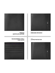 Tommy Hilfiger Textured Leather Two Fold Wallet