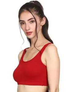 MYSHA Full Coverage Non Padded Dry Fit Pure Cotton Workout Bra With All Day Comfort