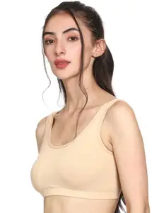 MYSHA Full Coverage Non Padded Dry Fit Pure Cotton Workout Bra With All Day Comfort