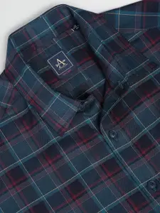 Arrow Sport Slim Fit Tartan Checked Pure Cotton Casual Shirt