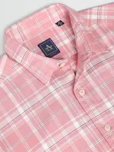 Arrow Sport Slim Fit Tartan Checked Twill Weave Pure Cotton Casual Shirt
