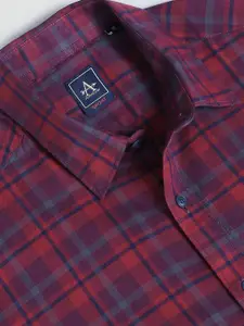 Arrow Sport Tartan Checks Twill Slim Fit Cotton Casual Shirt